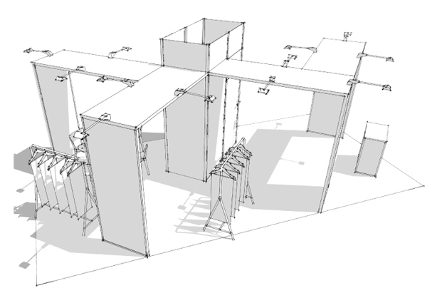 Etude et design d'espace pour un stand